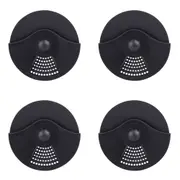 4x Appetito Can Lid & Strainer/Drainer Home Kitchen Cooking Accessory Charcoal