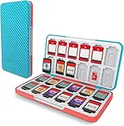 HEIYING Switch&Switch Game Card Case for OLED Game Card or Micro SD Cards, Game Card Case with 24 Game Card Slots and 24 Micro SD Card Slots.