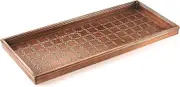 Circles Multi-Purpose Boot Tray for Boots, Shoes, Plants, Pet Bowls, and More, Copper Finish