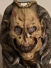 Ultra Rare Extra Large 32" Egyptian Pharaoh Skull Face Halloween Mask Near Mint