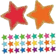Operitacx 108 Sheet Colorful Dot Border Star Cutout for Bulletin Boards Classroom Decorations Craft and Home Decor Ideal for Teachers and School Projects