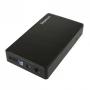 Simplecom SE325-BLACK SE325 Tool Free 3.5" SATA HDD to USB 3.0 Hard Drive Enclosure Black En