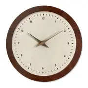 12 Inch French Crystal-Faced Wooden Wall Clock Silent, Elegant for Living Room ZSH016