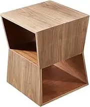 Coffee Table Square Side Table Modern Decoration Living Room Sofa Side Small Coffee Table Bedroom Bedside Table 3 Layer Geometric End Table Center Table for Living Room Furniture