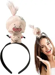 Plush Doll Headband | Cartoon Plush Hairband Doll Headband | Portable Doll Hair Headbands Hair Ornament, Plush Doll Headdress for Children Kids