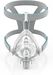 TMS Comfort Series Nasal CPAP Mask Full Face - Reusable CPAP Supplies - Covers Nose and Mouth - Includes Headgear, Frame, Elbows and Full Face Mask Cushion