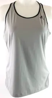 New Adidas Women’s Baseline Tank Training Top Grey Size Medium Running Razor