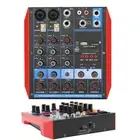 Mini 4 Channel PC Laptop Live Sound Card DJ Karaoke Mixer Mixing Console USB