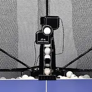 WAYMARK Ping Pong Machine with Net Table Tennis Robot JT-A for Table Tennis Training - Comes with 100 Balls