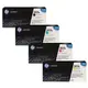 HP Color LaserJet CE740A黑 + CE741A 藍+ CE742A黃 + CE743A紅 四色一組原廠碳粉匣 307A 適用CP5220/CP5225/CP5225dn