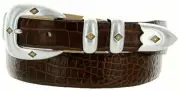 Tuscon Gold Men's Genuine Full-Grain Cowhide Leather Designer Dress Belt