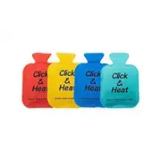 Hand & Body Warmer Reusable Bottle Shaped 7.5cm x 12cm Red, Aqua, Yellow & Blue