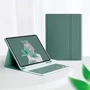 Jarttarn Bluetooth Keyboard Case Compatible with Lenovo Tab M11 11.0 Inch TB-330FU/TB-331FC,Multi-View Stand,with Pen Slot,Detachable Wireless Bluetooth Keyboard Case (Dark Green)