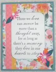 Stampin Up! Card Kit SYMPATHY Floral LOVED ONES live in MEMORY Hearts to Stay