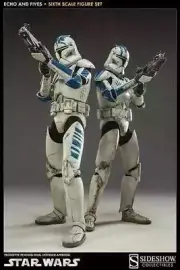 SIDESHOW STAR WARS 501st PHASE 1 ECHO AND FIVES 1/6 SCALE FIGURE