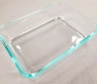 Pyrex 7210 7"x5"x1.5" Clear Casserole Baking Dish Rectangle Ovenware - NEW
