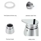 (50ml)Single Spout Mocha Pot Stainless Steel Hand Pour Latte Classic Coffee KF
