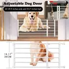 Small Dog Pet Gate Fence Safety Stair Barrier Adjustable Security Doorways Doors