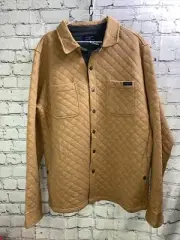 Coast The Foresail Quilted Jacket Snap Front Color Chestnut Men's New $95 MSRP