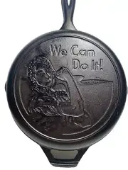 Lodge Rosie The Riveter - We Can Do It - Cast Iron 10.25 Inch Skillet / Pan