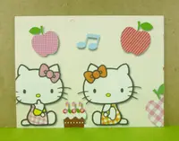 在飛比找Yahoo奇摩購物中心優惠-【震撼精品百貨】Hello Kitty 凱蒂貓~卡片-蘋果黃