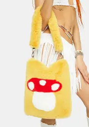 [A Shop of Things] Mushroom Fuzzy Tote Bag
