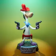 UNPAINTED Quick Draw McGraw 3d Printed Model Kit 6" Tall