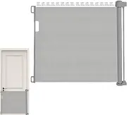 Baby Gate for Stairs - Retractable Mesh Safety Gate | Heavy-Duty, Pet Supplies, Extra-Wide Non-Slip Door for Indoor Porch Terrace Deck