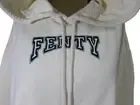 Fenty Puma By Rihanna Hooded Long Sleeve Cropped Sweatshirt, Vanilla Ice, XXS
