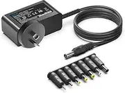 KFD 12V Adapter for Seagate 3.5" External Hard Drive, Goflex Freeagent Desk Backup Plus Hub SRD0SD0 Expansion SRD00F2, SimpleTech, WD Western Digital My Book Essential Digital External Hard Drive