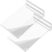 2Pcs Acrylic Sign Holders for Menus Vertical Document Displays Table Card Stands and Scratch Resistant for Restaurants and Events