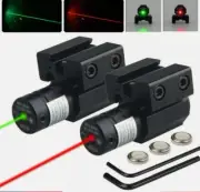 Red Green Dot Laser Sight 11/20mm Weaver Mini Scope Rail For Rifle Pistol Gun