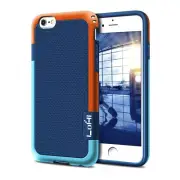 NEW! Shockproof Case Anti-Slip Bumper LOHI for Apple iPhone 6 Plus 6S Plus BLUE