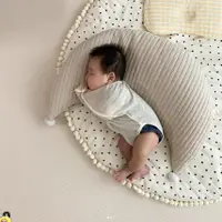 在飛比找蝦皮購物優惠-月亮枕 孕婦枕 媽媽餵 月亮枕 ins風新生兒哺乳枕寶寶毛球