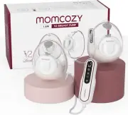 Momcozy V2 Ultra-Light Hands Free Breast Pump, Potent Wearable Pump with 27 Pump