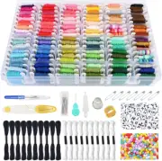 Friendship Bracelet String Kits with Organizer Storage Box, 110 Colors Embroider