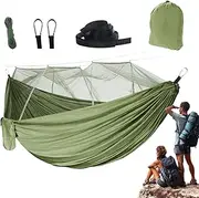 Humkopnl Hammock Net, Lightweight Hammock Net Camping Portable, Breathable Lightweight Waterproof Compact Camping Accessories for Backyard Hiking Outdoor Outside Travel Survival Backpacking