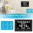 7" LED Large Digital Day Clock Calendar Dementia Date Week Month Year Time Wall