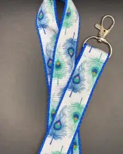 Peacock Feather Lanyard