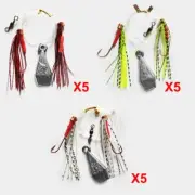 15X Custom Designed Tangle Free Skirt Flasher Whiting Rigs Hook In Size 4#, 6#