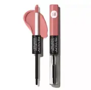 Revlon Liquid Lipstick And Clear Lip Gloss ColorStay Makeup Boundless Nude (510)
