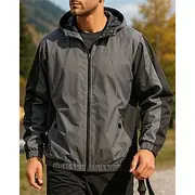 Men's Outdoor Jacket Hiking Jacket Raincoat Outdoor Waterproof Windproof Breathable Quick Dry Hiking Outfits Hiking Clothes Spring Autumn / Fall Jacket Tennis