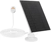 Solar Panel for Google Nest Camera Outdoor & Indoor (Battery Version),5V 5W Solar Panel Charger with 13Ft/4m Charging Cable, IP65 Waterproof, Includes Adjustable Wall Mount, 1 Pack