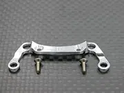 Kyosho Mini-Z AWD Upgrade Parts Aluminium Front Knuckle Arm Holder (1.0mm) with Screws - 1Pc Set GPM Design Silver