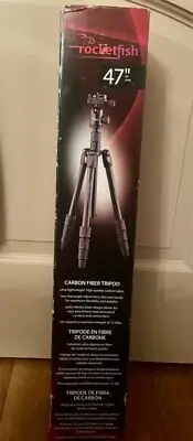 Rocketfish Tripod Carbon Fiber 47 Inch Black RF TRP47C In Box