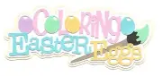 PREMADE SCRAPBOOK-PAPER PIECING-FOR LAYOUT-SPRING-TITLE-KID-COLORING EASTER EGGS
