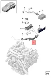 Genuine PORSCHE Macan 95B Vent Hose PAC103210F (for: Porsche)