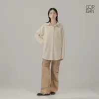 在飛比找momo購物網優惠-【CORBAN】麂皮織帶設計襯衫 長袖 休閒 女款 3色 T
