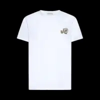 在飛比找momo購物網優惠-【MONCLER】男款 品牌雙LOGO 短袖T恤-白色(S號