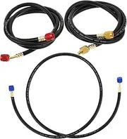 CHILDWEET Quick Repair Kit 3 Pack Air Conditioner Pipe Car Manifold Gauge Hose for Filling
